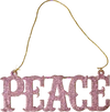 Weihnachtsanhänger Rice by Rice Pink Peace – Glitzerndes MDF