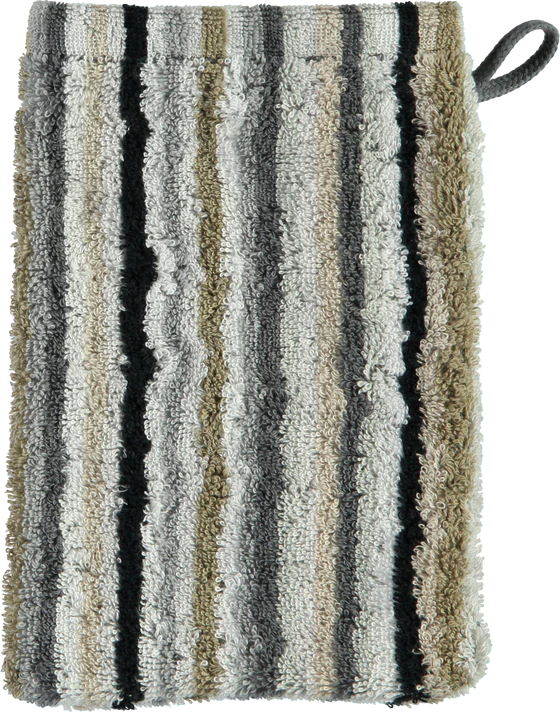 Cawö Frottiertücher Lifestyle 7048-37 Kiesel – Edle Streifen-Handtücher aus 100 % Baumwolle