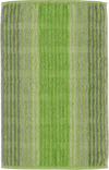 Cawö Frottiertücher Noblesse Cashmere Streifen Kiwi 45 – Edle Walkfrottier-Handtücher aus 100 % Baumwolle