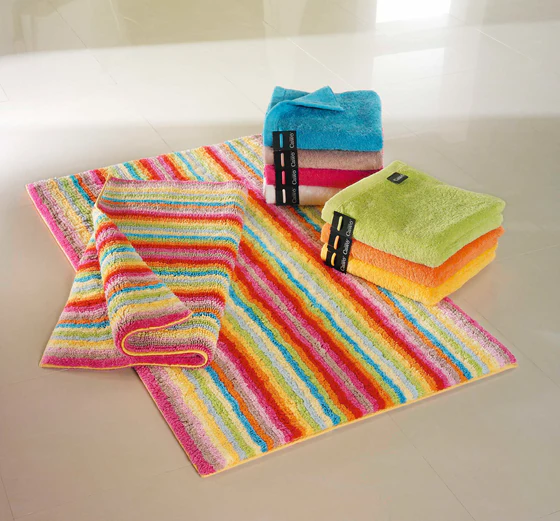 Cawö Badematte Lifestyle 7008 multicolor – 100 % Baumwolle, waschbar & weich