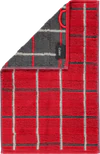 Cawö Frottiertücher Noblesse Square 1079-27 Rot – Hochwertige Handtücher aus 100 % Baumwolle