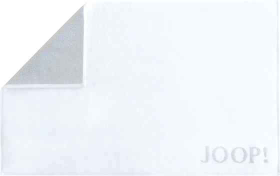 JOOP! Doubleface Badematte 1600-67 in Weiß-Silber: Eleganter Badezimmerkomfort