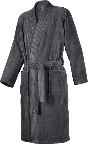 JOOP! Herren Bademantel Uni Kimono 1647: Luxus in Blau (175), Weiß (600) & Anthrazit (767)