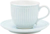 Greengate Tasse & Untertasse / Cup & saucer Alice - Pale Blue