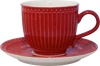 Greengate Tasse & Untertasse / Cup & saucer Alice
