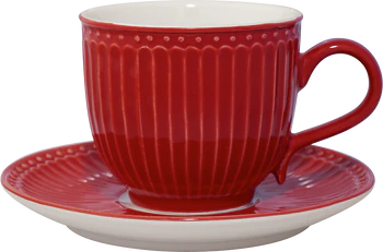 Greengate Tasse & Untertasse / Cup & saucer  Alice