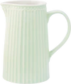 Greengate Kanne Alice | Zeitloser Keramikkrug 1 Liter | Hochwertiger Jug, diverse Farben - white