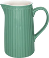 Greengate Kanne Alice | Zeitloser Keramikkrug 1 Liter | Hochwertiger Jug, diverse Farben - white