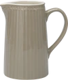 Greengate Kanne Alice | Zeitloser Keramikkrug 1 Liter | Hochwertiger Jug, diverse Farben - white