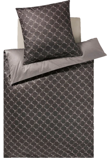 JOOP! Bettwäsche Cornflower Double Shiny Black – Luxuriöser Comfort-Satin in edlem Design