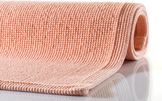 Rhomtuft Badteppich Plain – Gewebter Baumwoll-Badteppich, waschbar & trocknergeeignet